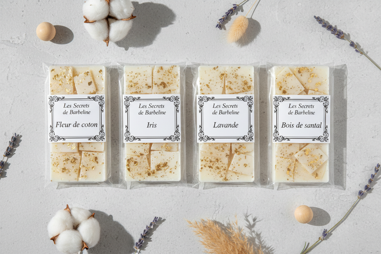 Fondants parfumés emballés