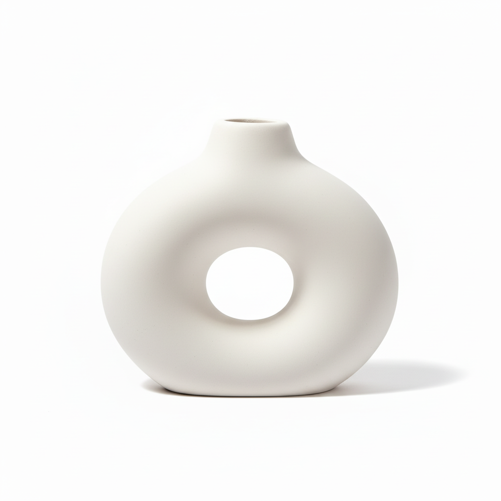 Vase Ondine Blanc Uni