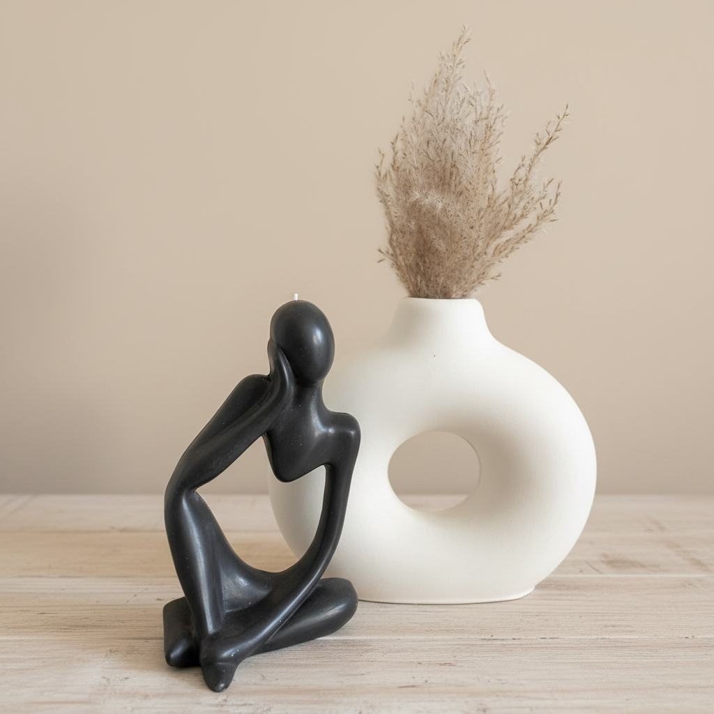 Vase Ondine penseur fond neutre