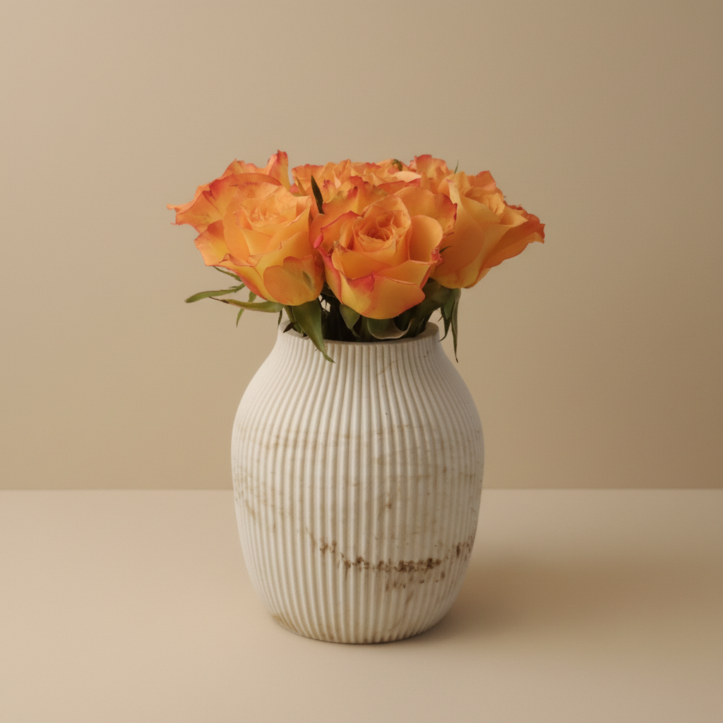 Vase Serena fond neutre élégant